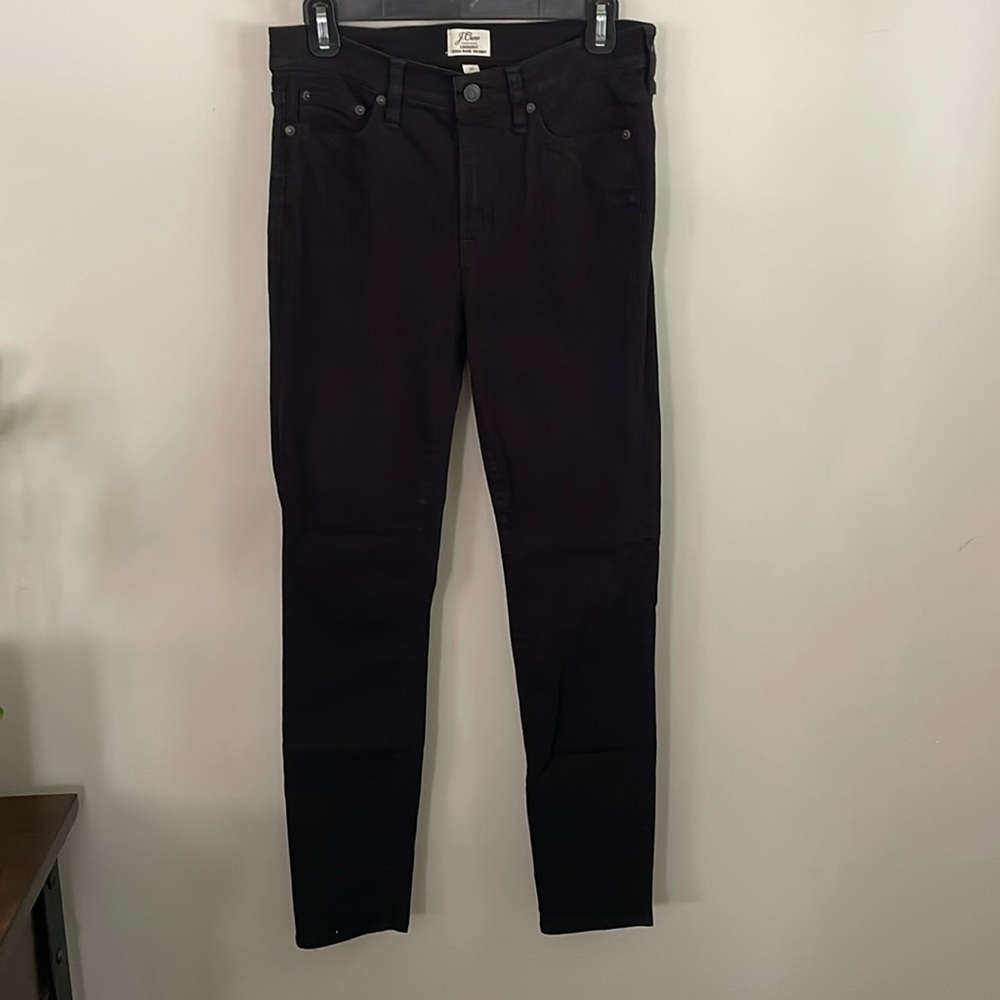 J. Crew Lookout High Rise Skinny Black Denim Jeans Size: 29